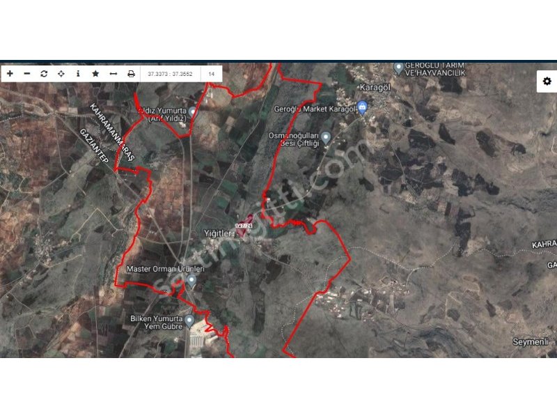 KAHRAMANMARAŞ PAZARCIK YİĞİTLER MAH. SATILIK TEK TAPU ARSA 147 M2